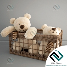 Игрушки Toys Bears in the basket