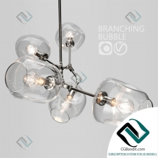 Подвесной светильник Hanging lamp Branching bubble 5 lamps
