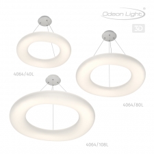 Люстра ODEON LIGHT 4064/40L, 4064/80L, 4064/108L AURA