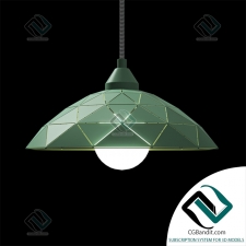 Подвесной светильник Hanging lamp with metal shade