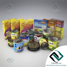 Еда Meal Canned food and cereals