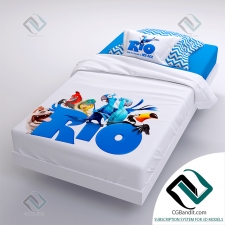 Детская кровать Children's bed Bed linen Rio