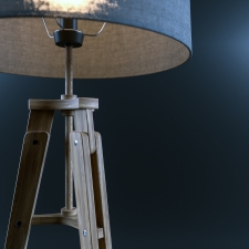 Floor lamp WOOD TELESCOPE