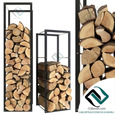 Камин Fireplace Firewood set 04