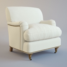 Chloe Club Arm Chair with custom upholstery