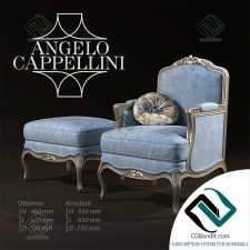 Кресло Armchair Angelo Cappellini ottoman