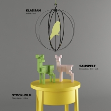 Ikea SAMSPELT KLADSAM STOCKHOLM Set
