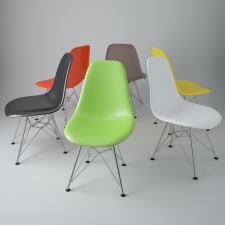 VITRA. Eames Plastic Side Chair DSR