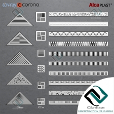 Декор для санузла Shower channels, floor drains Alca Plast