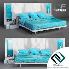 Кровать Bed Fenicia Mobiliario 515 ZARAGOZA Turquesa