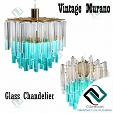 Подвесной светильник 1960s Vintage Murano Glass Chandelier