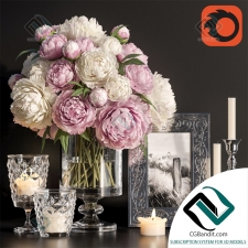 Декоративный набор Decor set with peonies