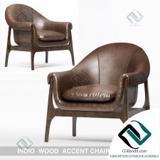 Кресло Armchair INDIO WOOD ACCENT CHAIR