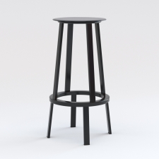 Revolver WH Swivel bar stool - H 75 cm