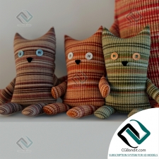 Игрушки Toys Knitted cats