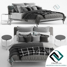 Кровать Bed Flexform Lifesteel