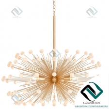 Подвесной светильник White Beaded Urchin Chandelier Sputnik