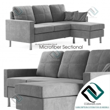 Диван Sofa Modern Reversible Small Microfiber Sectional