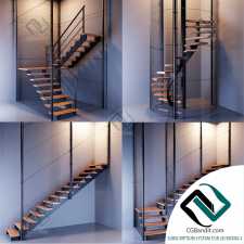 лестница лофт staircase loft 01