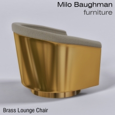 Brass Lounge Chairs - Milo Baughman Furniture