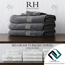 Полотенца Restoration Hardware 802-GRAM TURKISH TOWEL