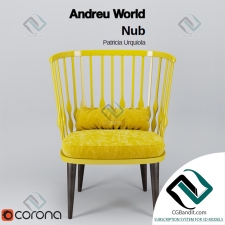 Кресло Armchair Andreu World Nub by Patricia Urquiola