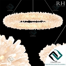 Подвесной светильник Hanging lamp Restoration Hardware Geode Quartz Crystal