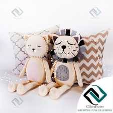 Игрушки Toys Plush Meritt Cat and Lion