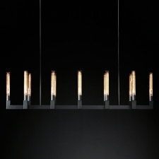 Люстра RH CANELLE Linear Chandelier 12 Modern Brass 