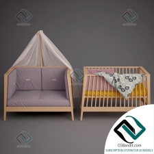 Детская кровать Children's bed Baby cot Linea Leander