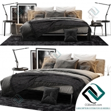 Кровать Bed Flexform Lifesteel