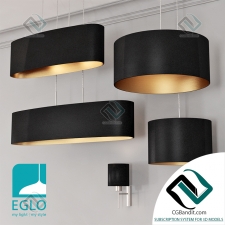 Подвесной светильник Hanging lamp EGLO PASTERI set 4 Black&Gold