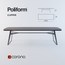 обеденный стол Poliform Clipper