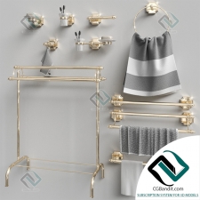 Декор для санузла Berkley Gold Gaiamobili Bathroom Accessories Set