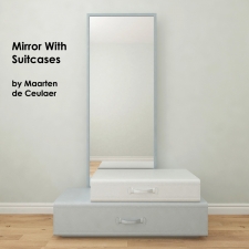 Mirror with suitcases by Maarten de Ceulaer