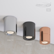 Потолочный накладной светильник ODEON LIGHT 3584/1C, 3585/1C SPARTANO, 3586/1C COPPERIUM