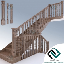 лестница деревянная wooden ladder