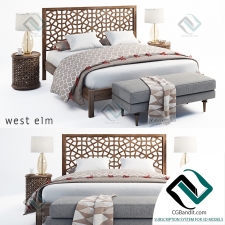 Кровать Bed west elm Morocco