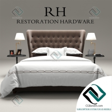 Кровать Bed Restoration Hardware Churchill Fabric