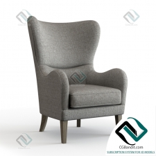 Кресло armchair Jera Swoop Wing Chair