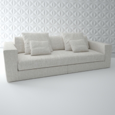 ASAMI W8 White Sofa
