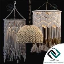 Подвесной светильник Hanging lamp Macrame