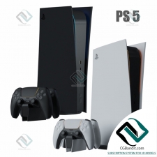 Электроника Electronics PS 5 console with Sony's ps5 gamepad