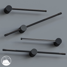 В4136 Sconce Black Sticks