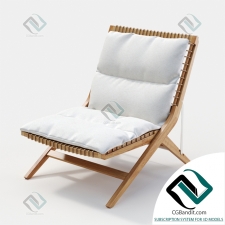 Кресло Аrmchair Unopiu Synthesis folding deckchair