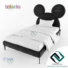Детская кровать Children's bed Mickey