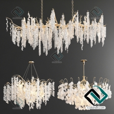 Shiro-Noda Coin Fairytree Chandelier - 3 type, люстры