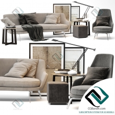 Диван Sofa Flexform Guscio