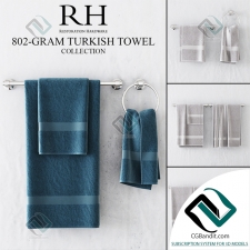 Полотенца от Restoration Hardware из коллекции 802-GRAM TURKISH TOWEL