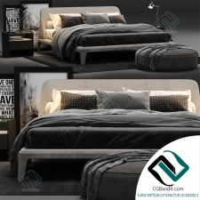 Кровать Bed Poliform Kelly Imbottito